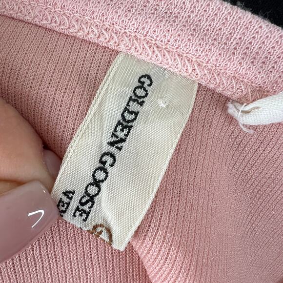 Golden Goose Pink S Sweater Raglan Front Pocket Crew Neck Long Sleeve Pullover - Picture 8 of 11